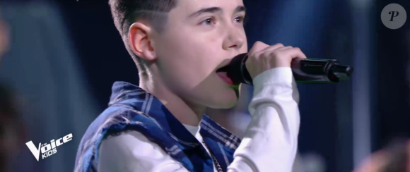 Lilou - Battles de "The Voice Kids 2019" sur TF1. Le 27 septembre 2019.