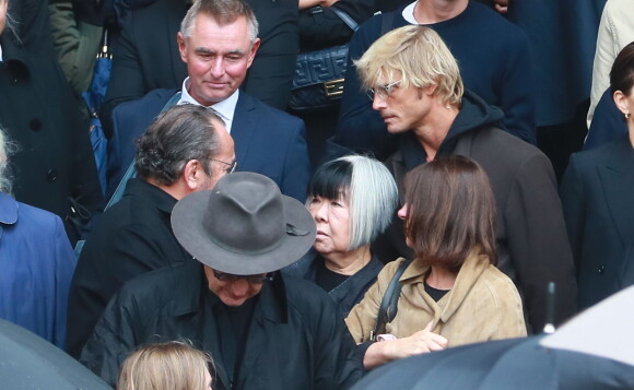 Arnaud Lemaire à l'issue des obsèques du photographe allemand Peter Lindbergh en l'église Saint-Sulpice à Paris le 24 septembre 2019.