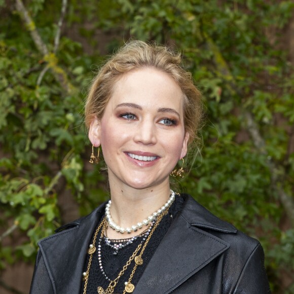 Jennifer Lawrence assiste au défilé Christian Dior, collection prêt-à-porter printemps-été 2020. Paris, le 24 septembre 2019. © Olivier Borde / Bestimage