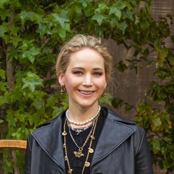 Jennifer Lawrence assiste au défilé Christian Dior, collection prêt-à-porter printemps-été 2020. Paris, le 24 septembre 2019. © Olivier Borde / Bestimage