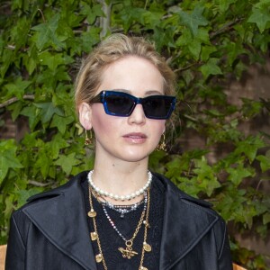 Jennifer Lawrence assiste au défilé Christian Dior, collection prêt-à-porter printemps-été 2020. Paris, le 24 septembre 2019. © Olivier Borde / Bestimage