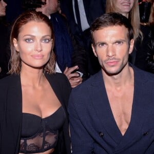 Caroline Receveur et Hugo Philip assistent au défilé Etam Live Show 2019 au Stade Roland Garros à Paris le 24 septembre 2019. © Rachid Bellak / Bestimage