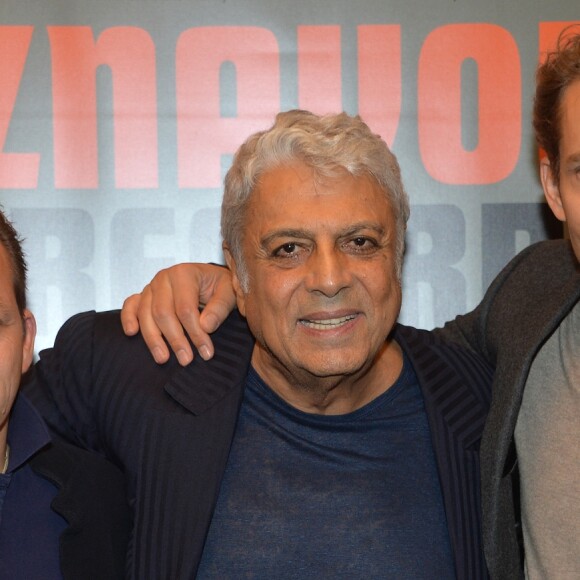 Mischa Aznavour, Enrico Macias et Nicolas Aznavour - Avant-première du film "Le Regard de Charles" à Paris le 23 septembre 2019. © Veeren/Bestimage