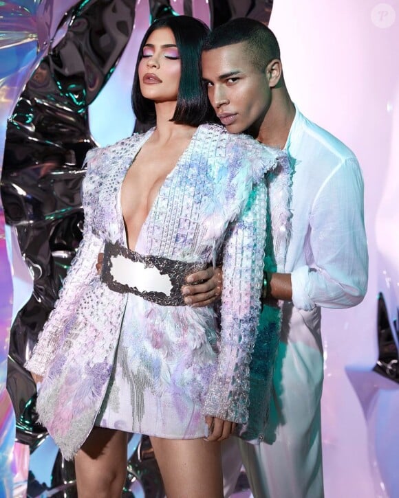 Kylie Jenner et Olivier Rousteing- Collection Kylie Cosmetics X Balmain -Instagram.