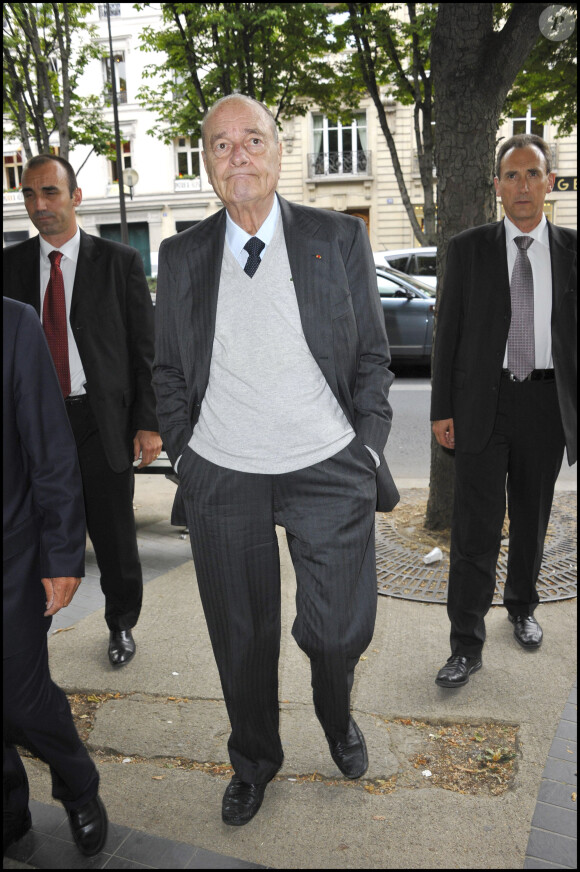 Jacques Chirac au théâtre du Rond Point, à Paris, le 30 mai 2011
