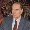 Archives- François Mitterrand à Londres en 1985.