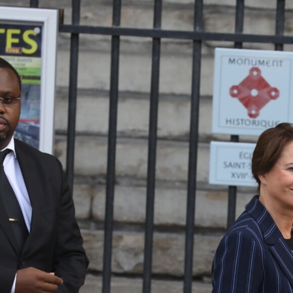 Ségolène Royal - Arrivées en l'église Saint-Sulpice pour les obsèques de l'ancien président de la République Jacques Chirac à Paris. Un service solennel sera présidé par le président de la République. Le 30 septembre 2019 © Dominique Jacovides / Bestimage