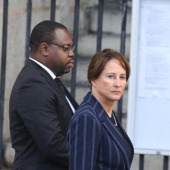 Ségolène Royal - Arrivées en l'église Saint-Sulpice pour les obsèques de l'ancien président de la République Jacques Chirac à Paris. Un service solennel sera présidé par le président de la République. Le 30 septembre 2019 © Dominique Jacovides / Bestimage