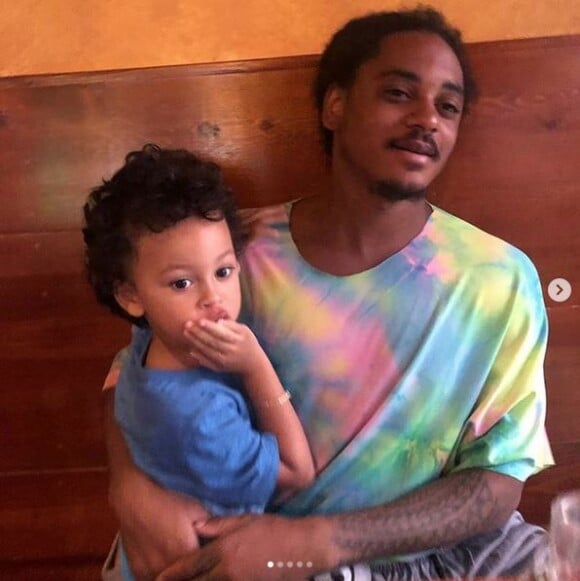 Corde Broadus, le fils de Snoop Dogg, et son fils aîné Zion. Septembre 2019.