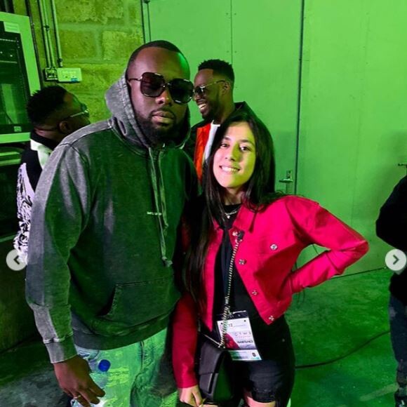 Hiziya Ribéry, la fille aînée de Franck Ribéry, au concert de Gims au Stade de France, le 28 septembre 2019.