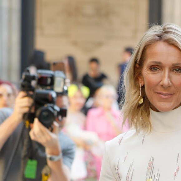 Céline Dion arrive au défilé Haute Couture Valentino collection Automne-Hiver 2019/20 à l'hôtel Salomon de Rothschild à Paris, France, le 3 juillet 2019. © Veeren-Clovis/Bestimage