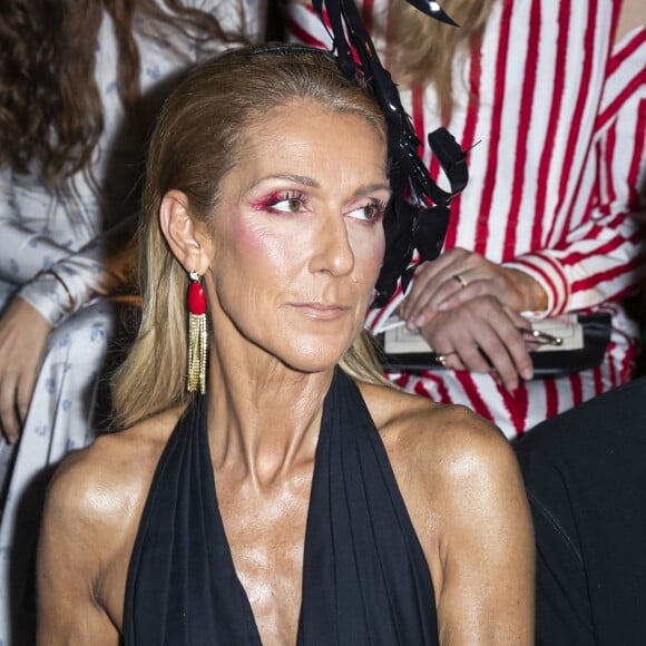 Céline Dion et Pepe Muñoz - People au défilé Schiaparelli haute couture Automne-Hiver 2019/2020 à Paris le 1er juillet 2019. © Olivier Borde/Bestimage