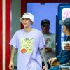 Justin Bieber et sa femme Hailey Baldwin Bieber sont allés se faire masser après un diner et un cinéma en amoureux dans le quartier de West Hollywood à Los Angeles, le 2 octobre 2019 -