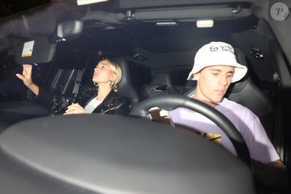 Justin Bieber et sa femme Hailey Baldwin Bieber sont allés se faire masser après un diner et un cinéma en amoureux dans le quartier de West Hollywood à Los Angeles, le 2 octobre 2019