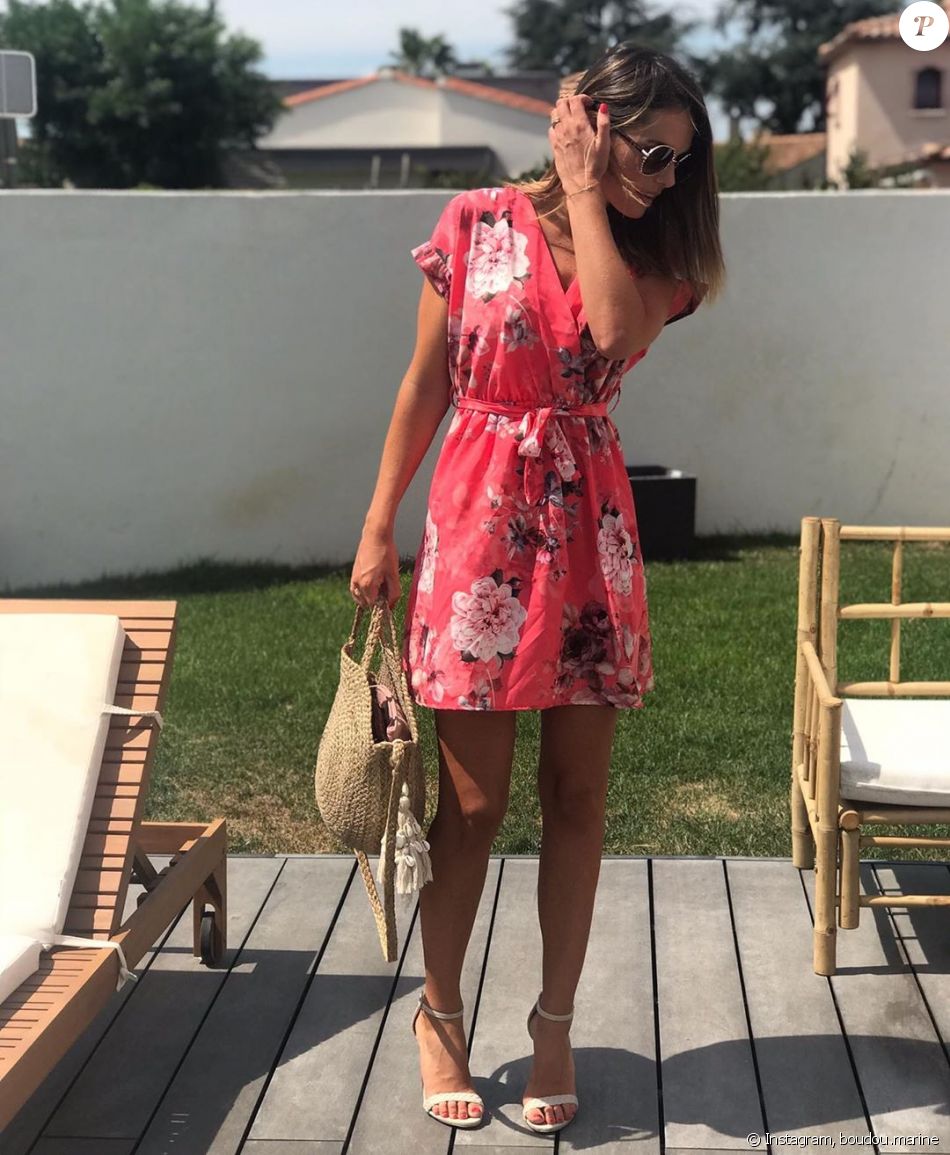 Marine Boudou divine en robe, sur Instagram, le 20 juillet 2019