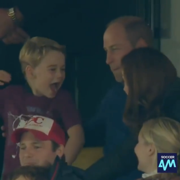 Le prince George assiste au match opposant Aston Villa à Norwich City, au stade de Carrow Road, le samedi 5 octobre 2019.