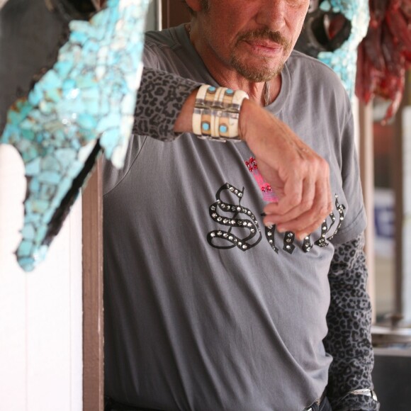 Exclusif - Prix spécial - No Web - Road trip de Johnny Hallyday le long de la route 66 en Californie en Août 2007. © Stephane Kyndt  Exclusive - Johnny Hallyday road trip on the road 66 in August 2007.00/09/2007 - Los Angeles