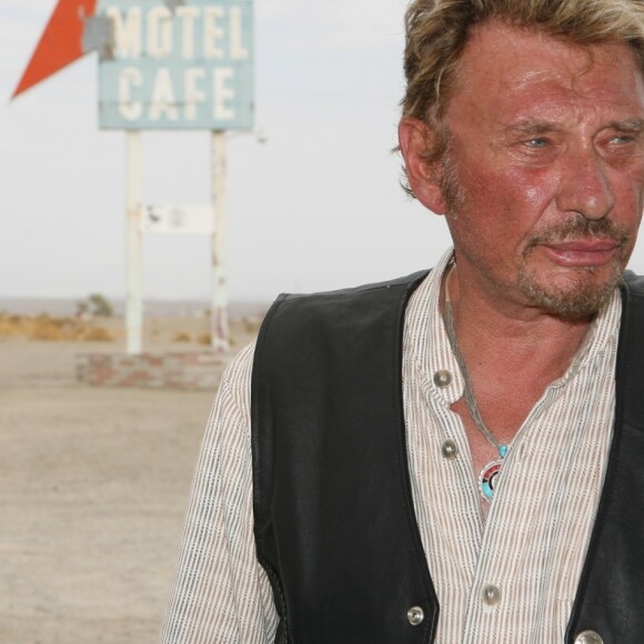 Exclusif - Prix spécial - No Web - Road trip de Johnny Hallyday le long de la route 66 en Californie en Août 2007. © Stephane Kyndt  Exclusive - Johnny Hallyday road trip on the road 66 in August 2007.00/09/2007 - Los Angeles
