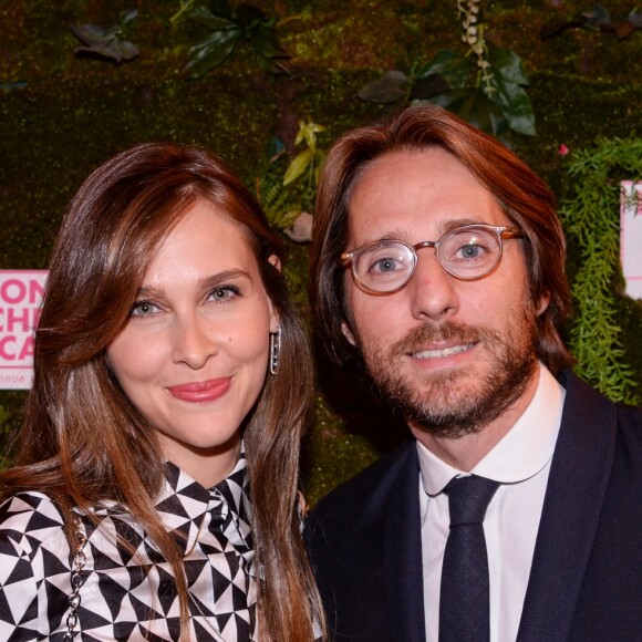 Exclusif - Ophélie Meunier et son mari Mathieu Vergne - Dîner de la Fondation ARC au Pavillon Cambon-Capucines à Paris, le 7 octobre 2019. © Rachid Bellak/Bestimage