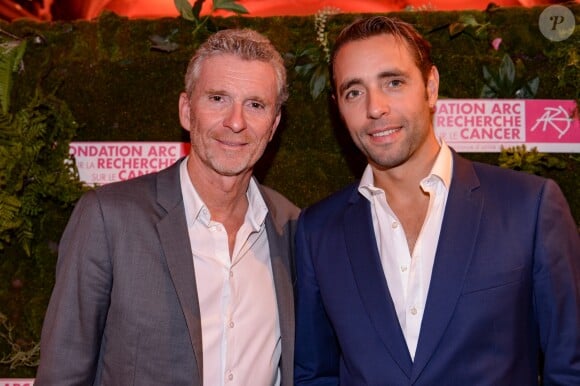 Exclusif - Denis Brogniart, Arthur Guérin-Boëri - Dîner de la Fondation ARC au Pavillon Cambon-Capucines à Paris, le 7 octobre 2019. © Rachid Bellak/Bestimage