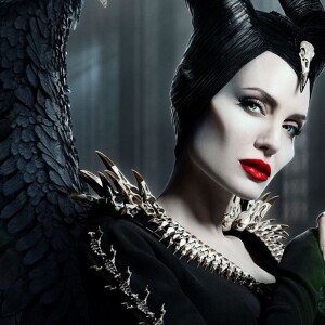 Angelina Jolie est l'égérie de la ligne de cosmétiques Mac produite en collaboration avec Disney et le film "Maléfique : Le pouvoir du Mal". New York. Le 26 septembre 2019.