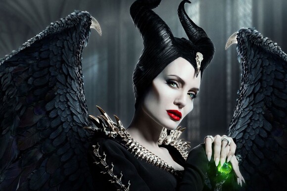 Angelina Jolie est l'égérie de la ligne de cosmétiques Mac produite en collaboration avec Disney et le film "Maléfique : Le pouvoir du Mal". New York. Le 26 septembre 2019.