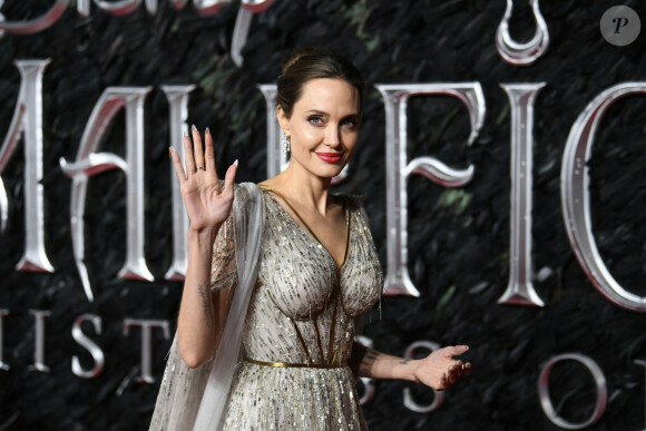 Angelina Jolie - Première du film "Maléfique : Le Pouvoir du mal" à l'Imax Odeon de Londres le 9 octobre 2019. 09/10/2019 - Londres
