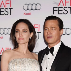 Angelina Jolie et son mari Brad Pitt - Première de "By the Sea" à Los Angeles le 5 novembre 2015 dans le cadre de l'Audi Opening Night Gala.