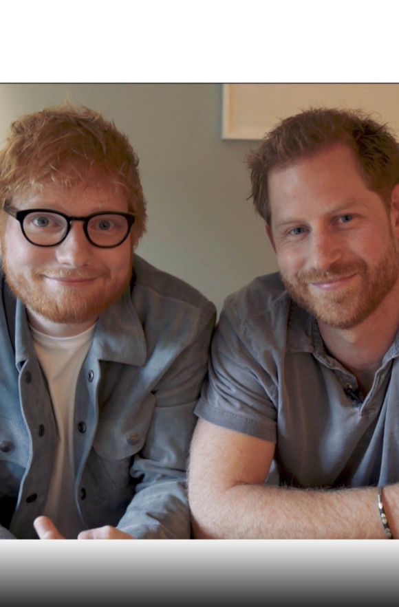 Le prince Harry et le chanteur Ed Sheeran unis pour la Journée mondiale de la santé mentale, le 10 octobre 2019.