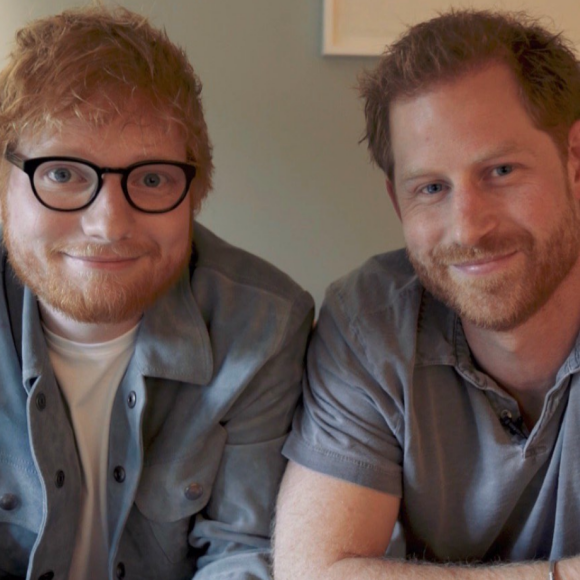 Le prince Harry et le chanteur Ed Sheeran unis pour la Journée mondiale de la santé mentale, le 10 octobre 2019.
