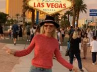 Laeticia Hallyday : Mini-short et Harley Davidson, elle s'éclate à Vegas