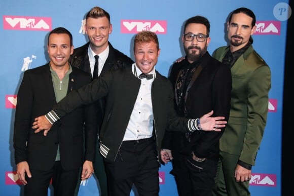 Howie Dorough, Nick Carter, Brian Littrell, AJ McClean, Kevin Ri - Les célébrités assistent 2018 MTV Video Music Awards à New York, le 20 aout 2018.