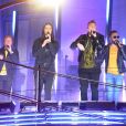 Les Backstreet Boys sur le toit du Radio City Music Hall lors des MTV Video Music Awards 2018 à New York, le 20 août 2018.