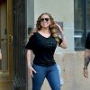 Exclusif - Mariah Carey a été aperçue dans les rues de New York, le 17 août 2019.