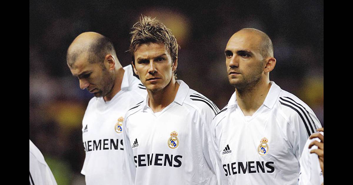 Zinedine Zidane et David Beckham... les deux stars sont ...