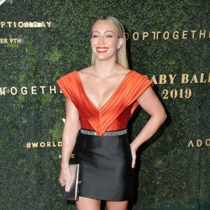 Hilary Duff lors de la 5ème édition du Gala Baby Ball au studio Goya à Los Angeles, le 12 octobre 2019.