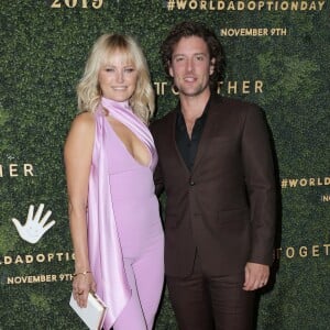 Malin Akerman et son mari Jack Donnelly lors de la 5ème édition du Gala Baby Ball au studio Goya à Los Angeles, le 12 octobre 2019.
