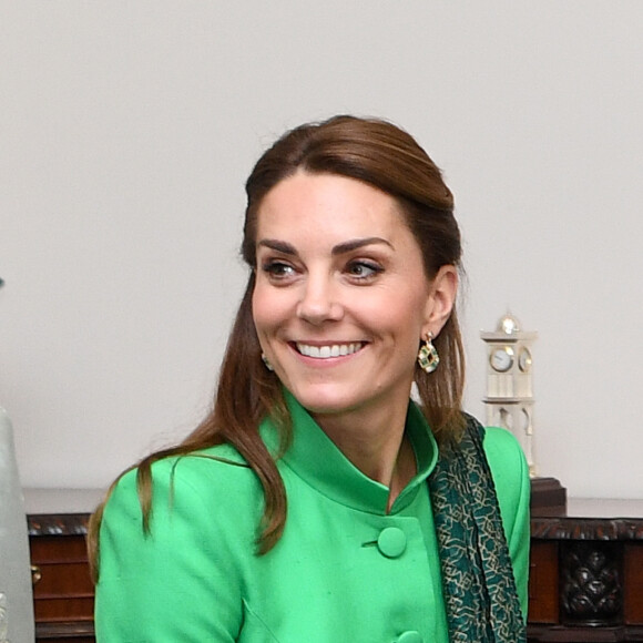 Catherine Kate Middleton, duchesse de Cambridge - Le duc et la duchesse de Cambridge lors d'une visite chez le premier ministre du Pakistan à Islamabad le 15 octobre 2019.
