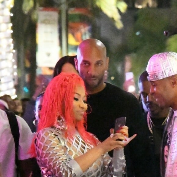 Nicki Minaj et son fiancé Kenneth Petty arrivent à la boutique FENDI sur Rodeo Drive pour la soirée de lancement de la collaboration 'Fendi Prints On' à Beverly Hills, le 15 octobre 2019.