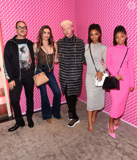 Diplo, Paris Jackson, Shaun Ross et les chanteuses Chloe x Halle assistent à la soirée de lancement de la collaboration 'Fendi Prints On' au magazine FENDI à Beverly Hills, le 15 octobre 2019.