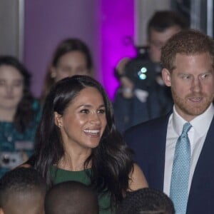 Le prince Harry, duc de Sussex, et Meghan Markle, duchesse de Sussex, assistent à la cérémonie "Wellchild Awards" au Royal Lancaster Hotel à Londres, le 15 octobre 2019.