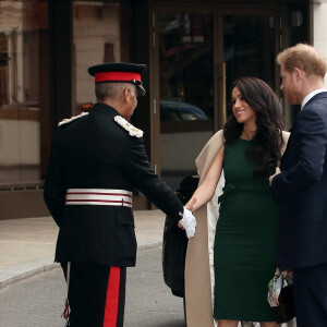 Le prince Harry, duc de Sussex, et Meghan Markle, duchesse de Sussex, arrivent à la cérémonie des WellChild Awards à Londres le 15 octobre 2019.