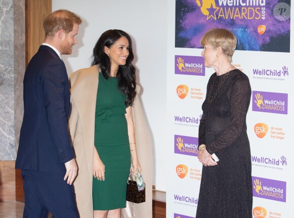 Le prince Harry, duc de Sussex, et Meghan Markle, duchesse de Sussex, arrivent à la cérémonie des WellChild Awards à Londres le 15 octobre 2019.