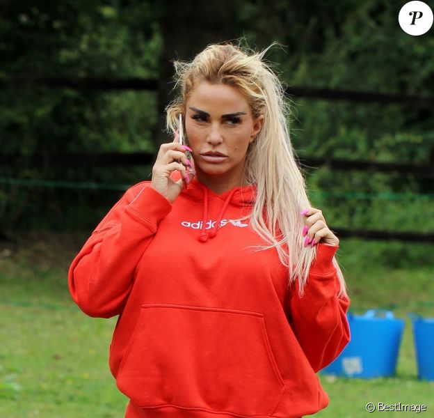 Exclusif - Katie Price (Jordan) suit un stage d'apprentissage d'auto-défense, suite au braquage qu'elle a subi en Afrique du Sud en mars dernier. Le 31 juillet 2019  Exclusive - For Germany Call for price - On July 31st 2019. Katie Price aka Jordan goes through intensive drill manoeuvres using a security firm supplying security dogs, Katie brought a menacing looking German Shepherd dog called Blade from the company Protective Dogs Worldwide. In light of her ordeal in the hands of a reported ambush by carjackers while out in South Africa the incident has clearly had an effect on Katie as she gets well prepared in case such incidents happen again. With the firm providing men in balaclavas, they started work with a training assessment on the glamour model by holding Katie around the throat in a headlock re-enacting a scene from a burglary at Katie's home and to test how the dog will react under an extreme situation. A frightened looking Katie along with her daughter Princess Tiaamii seemed to be in the firing line with Blade reacting well to the incident as all good protective dogs should do.04/08/2019 - 