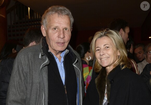 Patrick Poivre d'Arvor et Claire Chazal - People à la générale de la pièce "Garde Alternée" au théâtre des Mathurins avec Patrick Poivre d'Arvor, Alexandra Kazan et David Brécourt à Paris le 6 mars 2016. © Coadic Guirec/Bestimage
