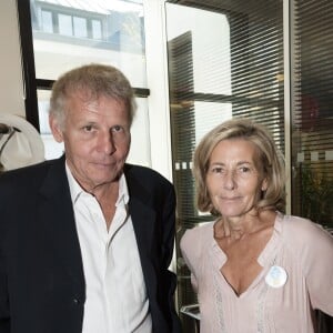 Patrick Poivre d'Arvor et Claire Chazal - 11ème édition du "BGC Charity Day" à Paris le 11 septembre 2015 en mémoire aux 658 collaborateurs du groupe BGC partners (leader mondial du courtage interbancaire) disparus il y a 14 ans dans les attentats du World Trade Center le 11 septembre 2001.