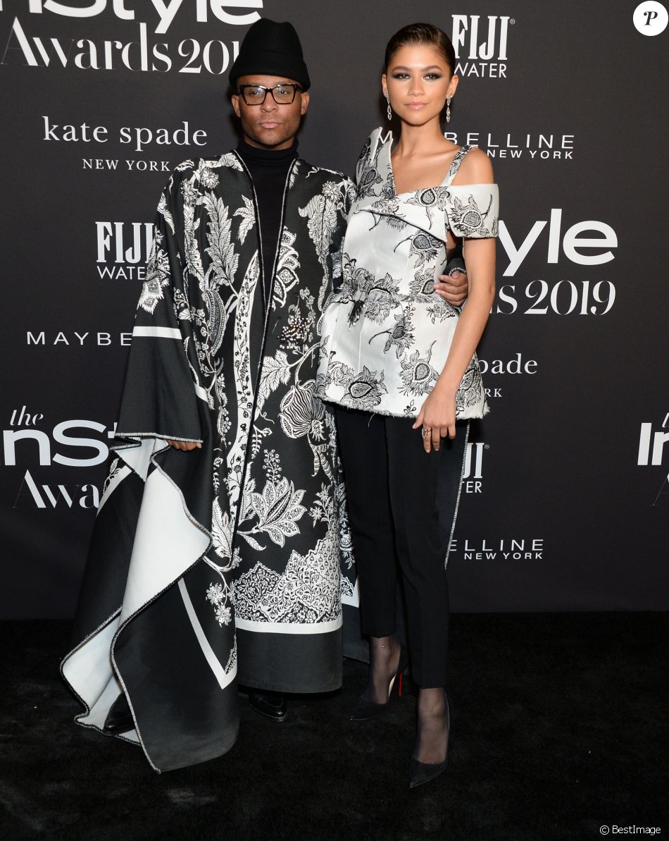 Law Roach et Zendaya au photocall de la 5ème édition des InStyle Awards