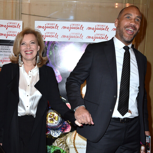 Valérie Trierweiler et son compagnon Romain Magellan - Gala d'Enfance Majuscule donné au profit de l'enfance maltraitée à la salle Gaveau à Paris, le 25 mars 2019. © Giancarlo Gorassini/Bestimage