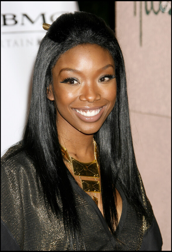 Brandy - "Sony BMG After PParty" à Beverly Hills, Los Angeles. Le 10 février 2008.