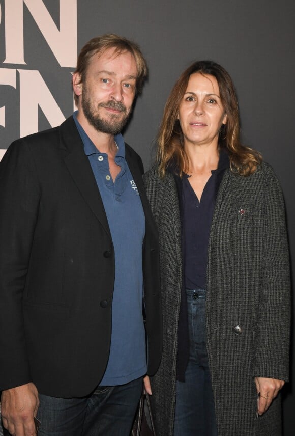 Eric Ruf et sa compagne Florence Viala - Avant-première du film "Mon chien stupide" au cinéma UGC Normandie à Paris, le 22 octobre 2019. © Coadic Guirec/Bestimage